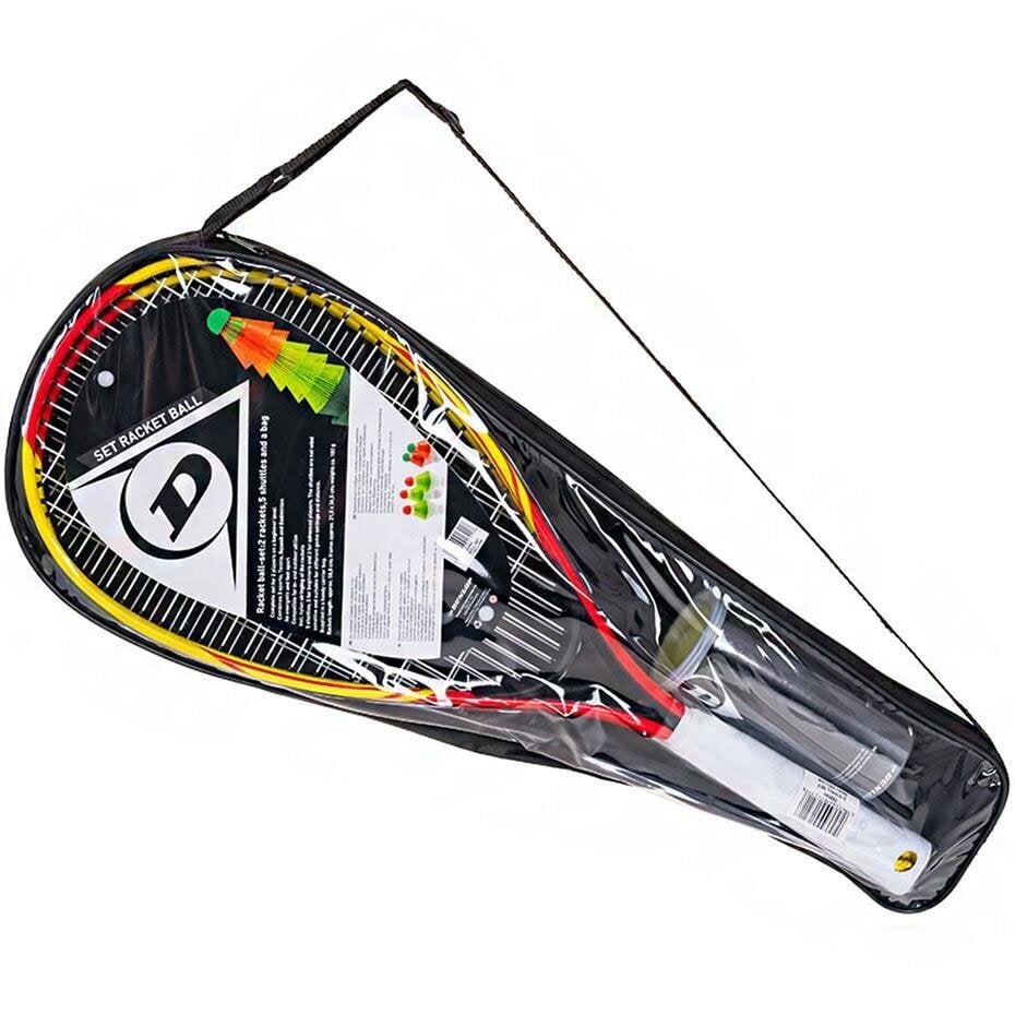 Dunlop Speedminton sulkapallosetti 762091, keltainen/punainen hinta ja tiedot | Sulkapallo | hobbyhall.fi