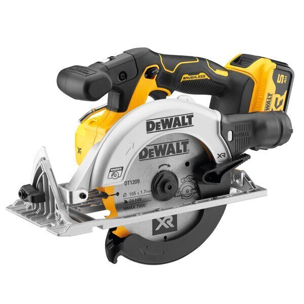 Akkupyörösaha 18V 2x5Ah DeWalt DCS565P2-QW hinta ja tiedot | Sahat ja sirkkelit | hobbyhall.fi