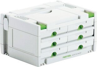 Festool SORTAINER SYS 3-SORT/6 491984 hinta ja tiedot | Työkalupakit ja muu työkalujen säilytys | hobbyhall.fi