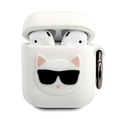 Karl Lagerfeld KLACA2SILCHWH AirPods Silicone Choupette hinta ja tiedot | Kuulokkeet | hobbyhall.fi