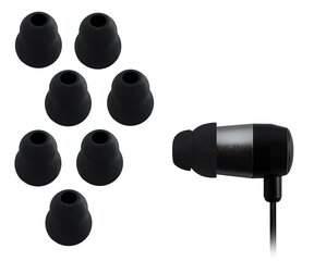 Xcessor EARBUD-DUAL-8-MEDIUM, musta hinta ja tiedot | Kuulokkeet | hobbyhall.fi