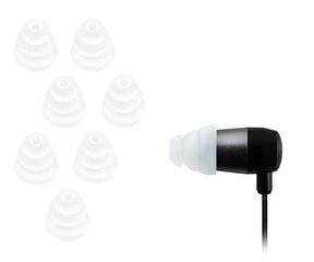 Xcessor EARBUD-TRIPLE-8-MEDIUM, läpinäkyvä hinta ja tiedot | Kuulokkeiden tarvikkeet | hobbyhall.fi