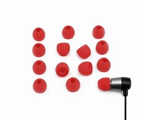 Xcessor EARBUD-14-LARGE, punainen hinta ja tiedot | Kuulokkeet | hobbyhall.fi