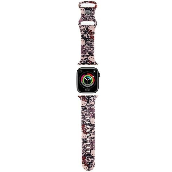 Hello Kitty HKAWMSDGTP Apple Watch 38|40|41mm pinkki hinta ja tiedot | Älykellojen ja aktiivisuusrannekkeiden lisätarvikkeet | hobbyhall.fi