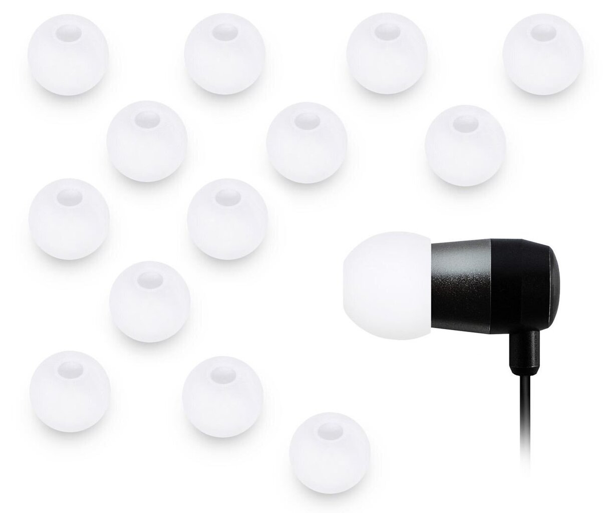 Xcessor EARBUD-14-MEDIUM, valkoinen hinta ja tiedot | Kuulokkeiden tarvikkeet | hobbyhall.fi