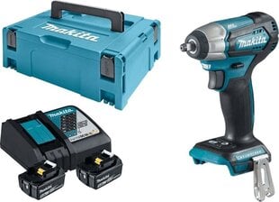 Iskuavain Makita DTW180RTJ, 18 V, akulla ja ilman laturia hinta ja tiedot | Akkuporakoneet ja ruuvinvääntimet | hobbyhall.fi