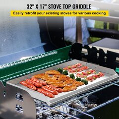 Vevor Ruostumattoman Teräksen Grillauslevy, 81x43x8 cm hinta ja tiedot | Grillit | hobbyhall.fi