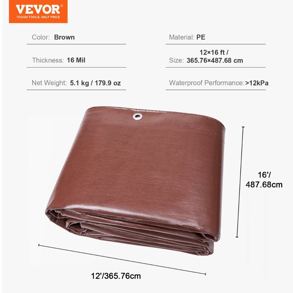 Canvas/tent Vevor, 365.76x487.7cm hinta ja tiedot | Puutarhatyökalut | hobbyhall.fi