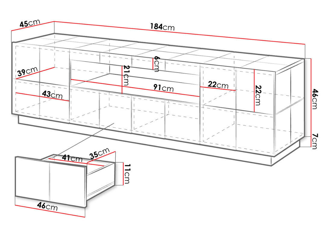 TV-taso Reja hinta ja tiedot | TV-tasot | hobbyhall.fi