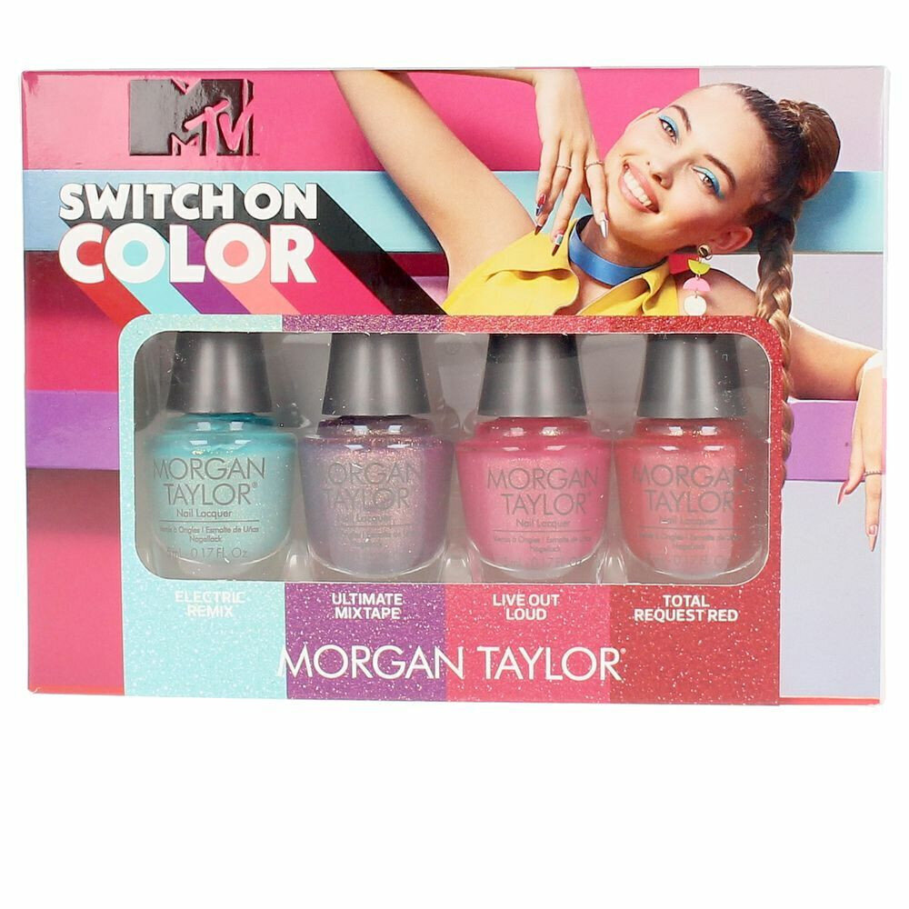 Kynsilakkasetti Morgan Taylor Switch On Color, 4 kpl hinta ja tiedot | Kynsilakat ja kynsienhoitotuotteet | hobbyhall.fi