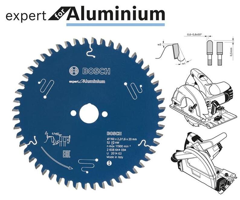 Leikkuulevy Bosch Expert Aluminium, 305 mm hinta ja tiedot | Sahat ja sirkkelit | hobbyhall.fi