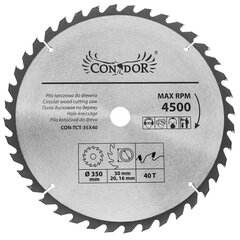 Lautasaha Condor, 350x30 mm hinta ja tiedot | Sahat ja sirkkelit | hobbyhall.fi