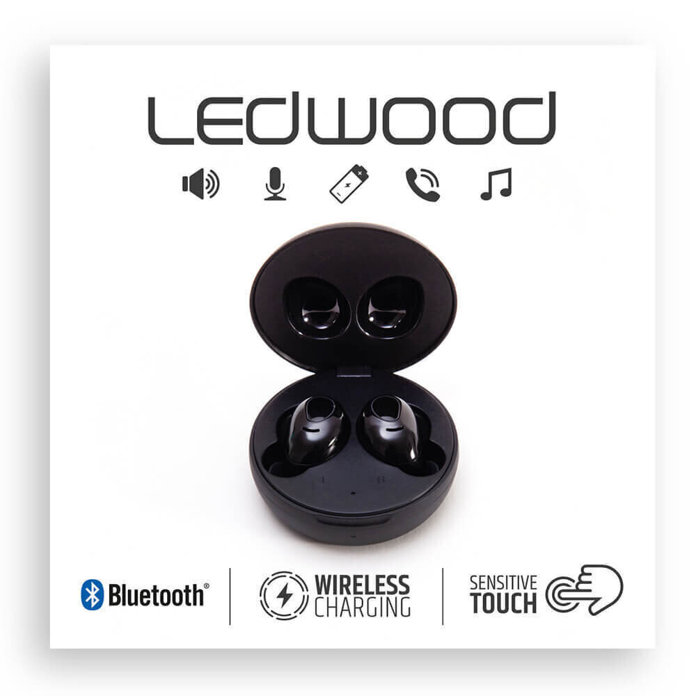 Ledwood i9 täysin langattomat in-ear kuulokkeet, musta hinta ja tiedot | Kuulokkeet | hobbyhall.fi