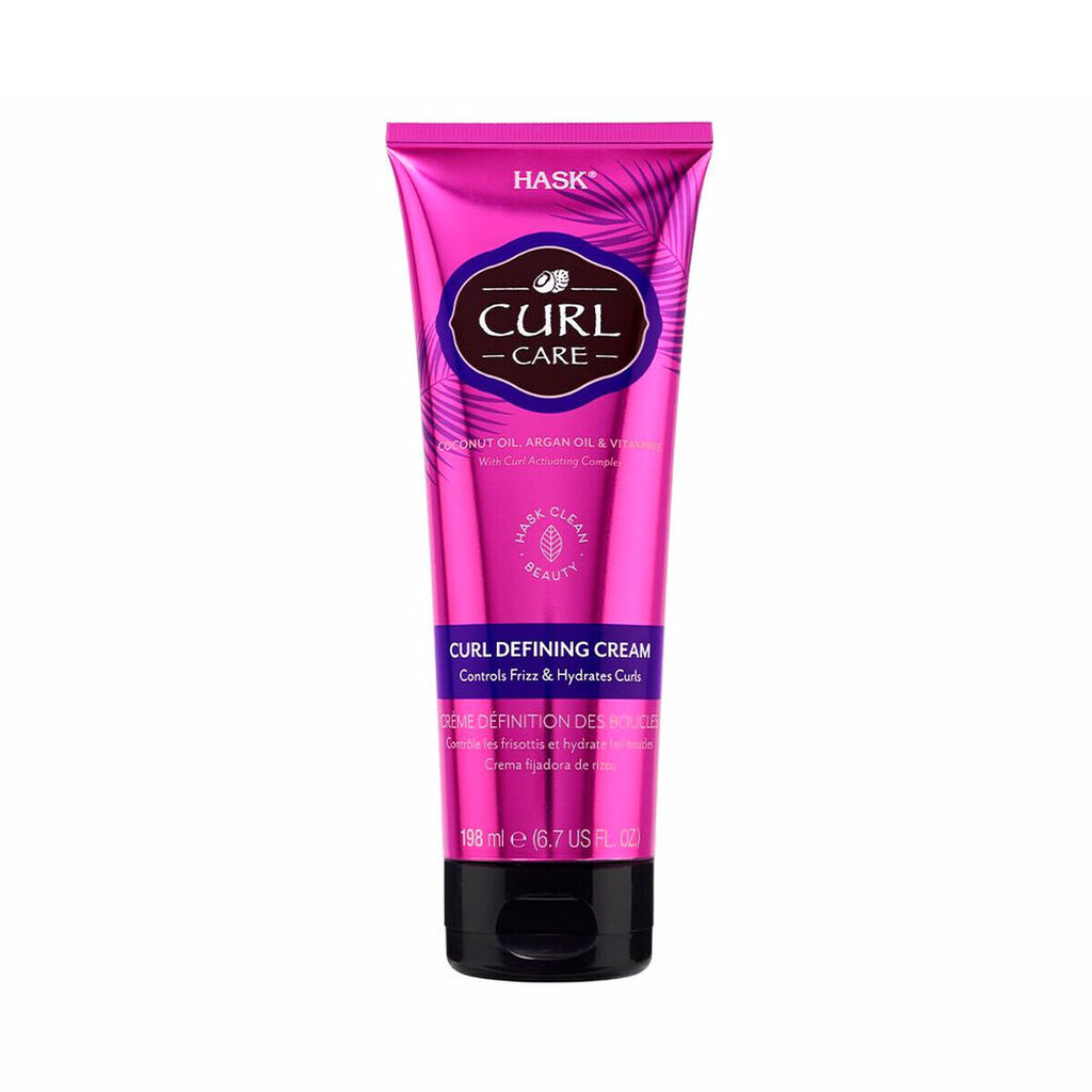 Pehmentävä voide Curl Care HASK (198 ml) hinta ja tiedot | Naamiot, öljyt ja seerumit | hobbyhall.fi