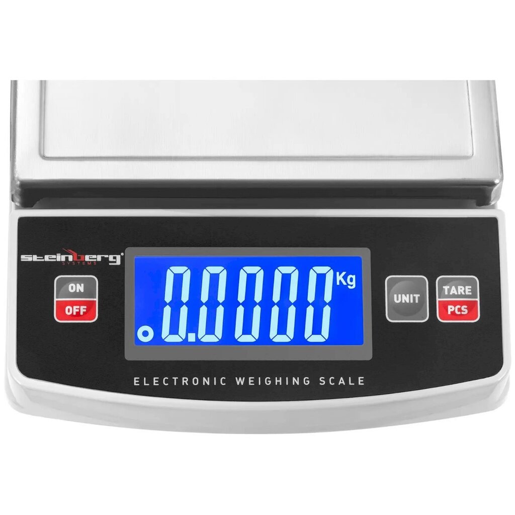 Elektroninen keittiövaaka, Steinberg Systems SBS-TW-3000N1, 3000 g. / 0,5 g. hinta ja tiedot | Keittiövaa'at | hobbyhall.fi