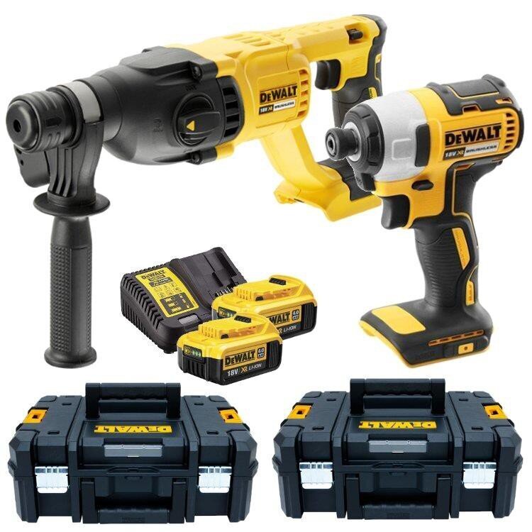 Sähköpora Dewalt (DCH133 +DCF787) DCK2023M2T hinta ja tiedot | Akkuporakoneet ja ruuvinvääntimet | hobbyhall.fi