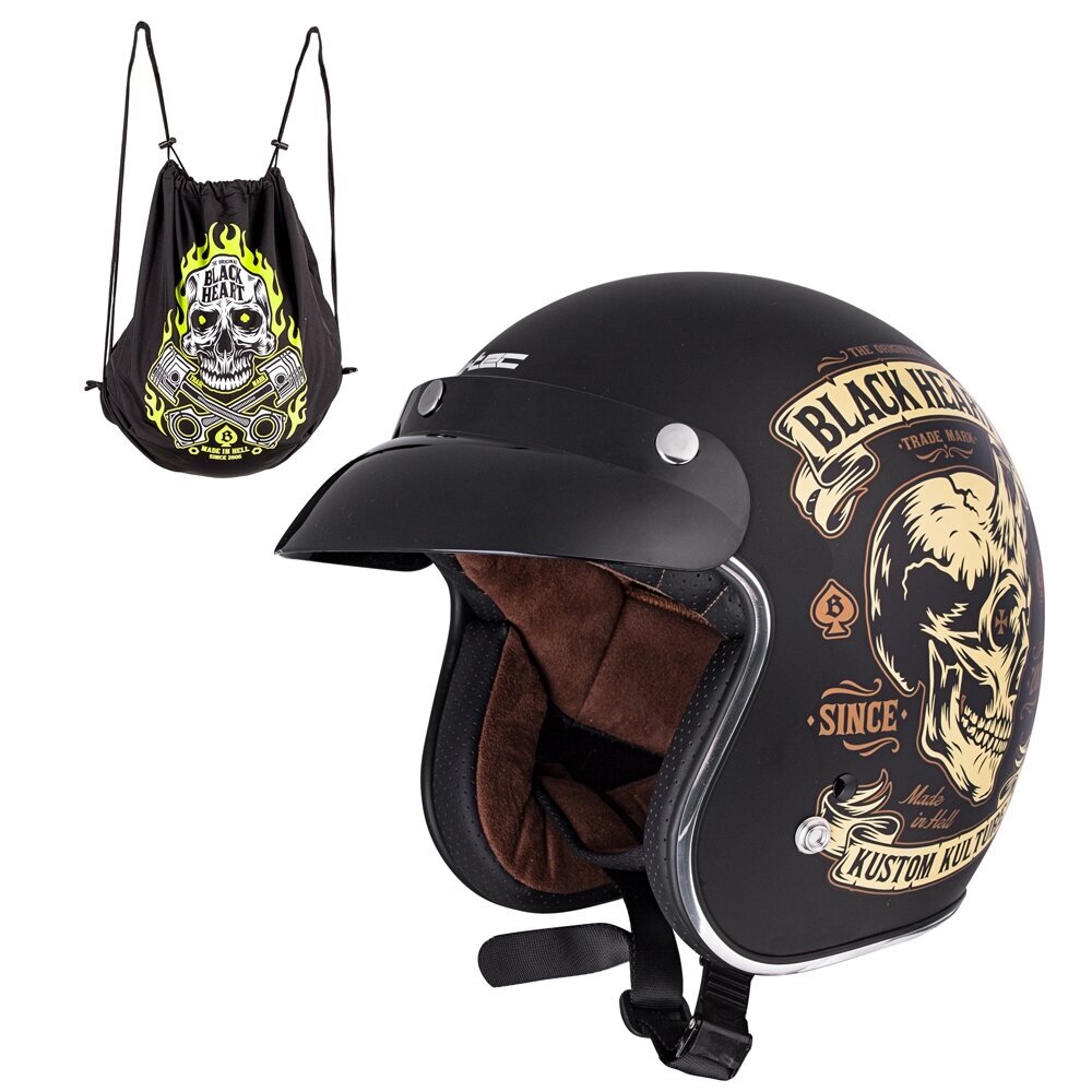 Motokypärä W-TEC V541 Black Heart - Ride Culture musta XS hinta ja tiedot | Moottoripyöräkypärät | hobbyhall.fi