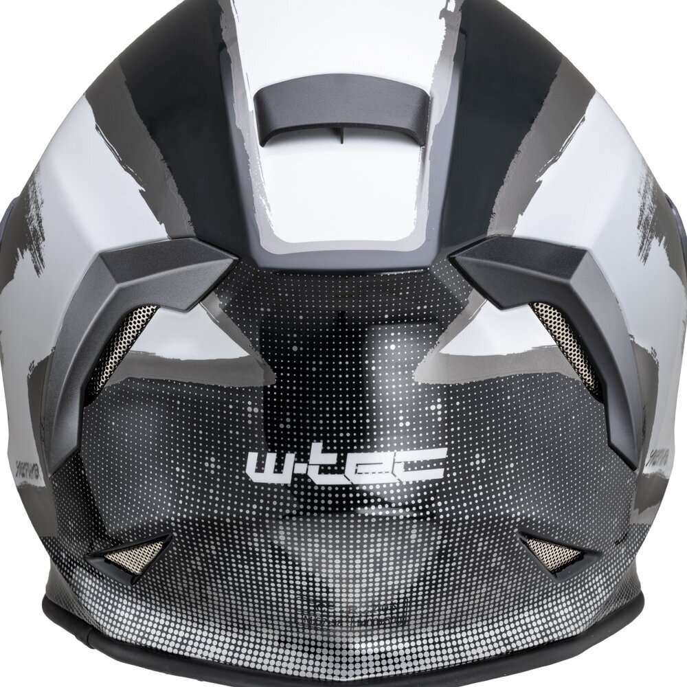 Moto-kypärä W-TEC Integra Graphic - musta-valkoinen XL (61-62) hinta ja tiedot | Moottoripyöräkypärät | hobbyhall.fi