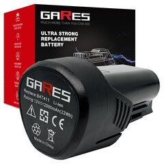 Akku Gares, 10.8V/12V 2Ah hinta ja tiedot | Akkuporakoneet ja ruuvinvääntimet | hobbyhall.fi