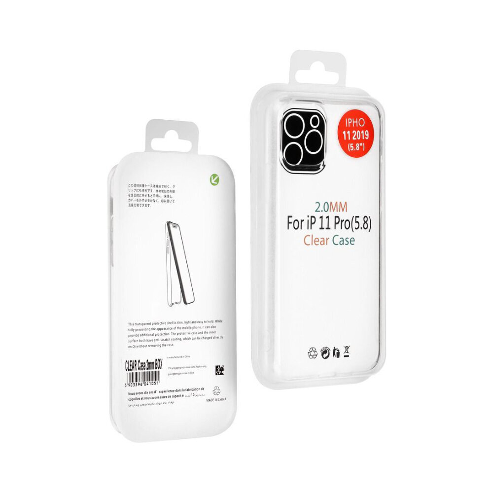 Clear Case 2mm iPhone 13 (6,1″) hinta ja tiedot | Puhelimen kuoret ja kotelot | hobbyhall.fi