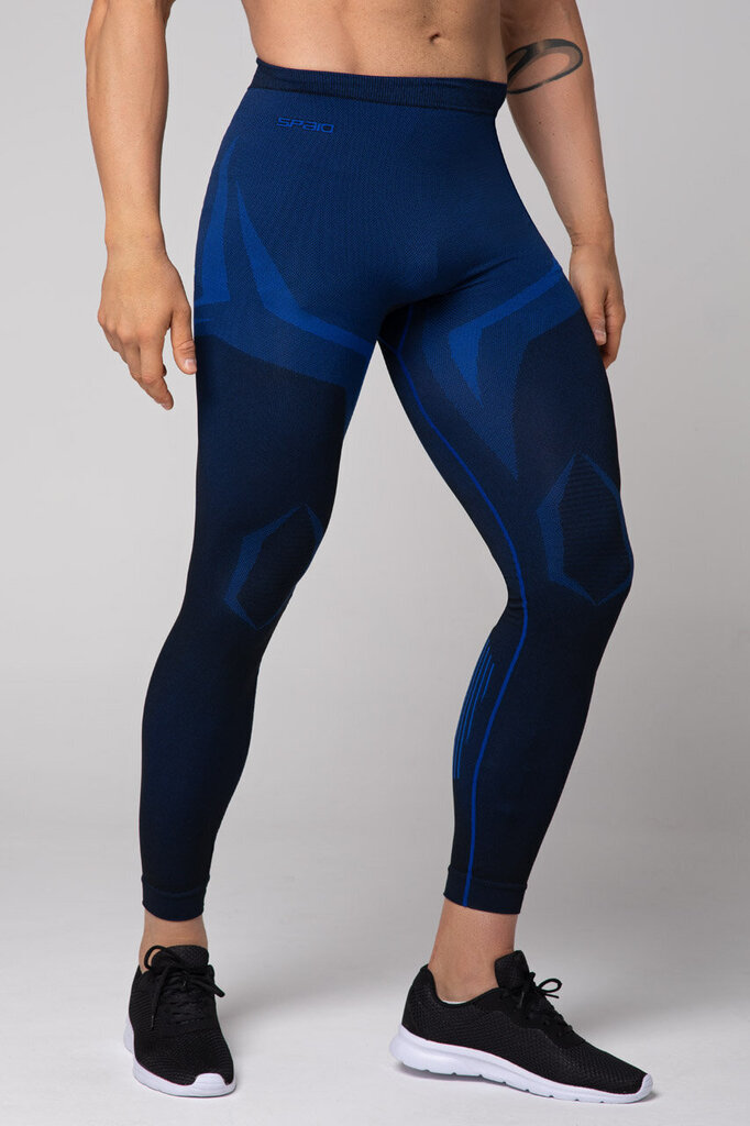 Miesten leggingsit Spaio Confidence (musta/sininen) hinta ja tiedot | Miesten kerrastot | hobbyhall.fi