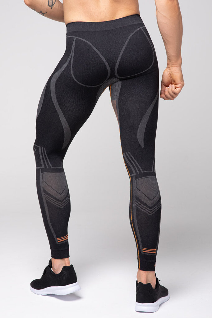 Miesten leggingsit Spaio EXTREME PRO (musta, oranssi) hinta ja tiedot | Miesten kerrastot | hobbyhall.fi