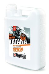 Synteettinen öljy 4-tahtimoottoreille Ipone Katana Off Road, 800016, 10W50, 4 l hinta ja tiedot | Moottoriöljyt moottoripyörille | hobbyhall.fi