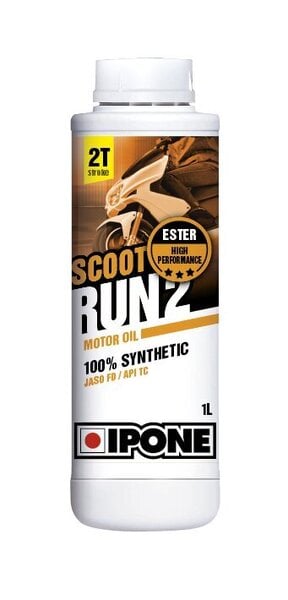 Synteettinen, esteripohjainen 2T öljy Ipone Scoot Run 2, 800117, 1 l