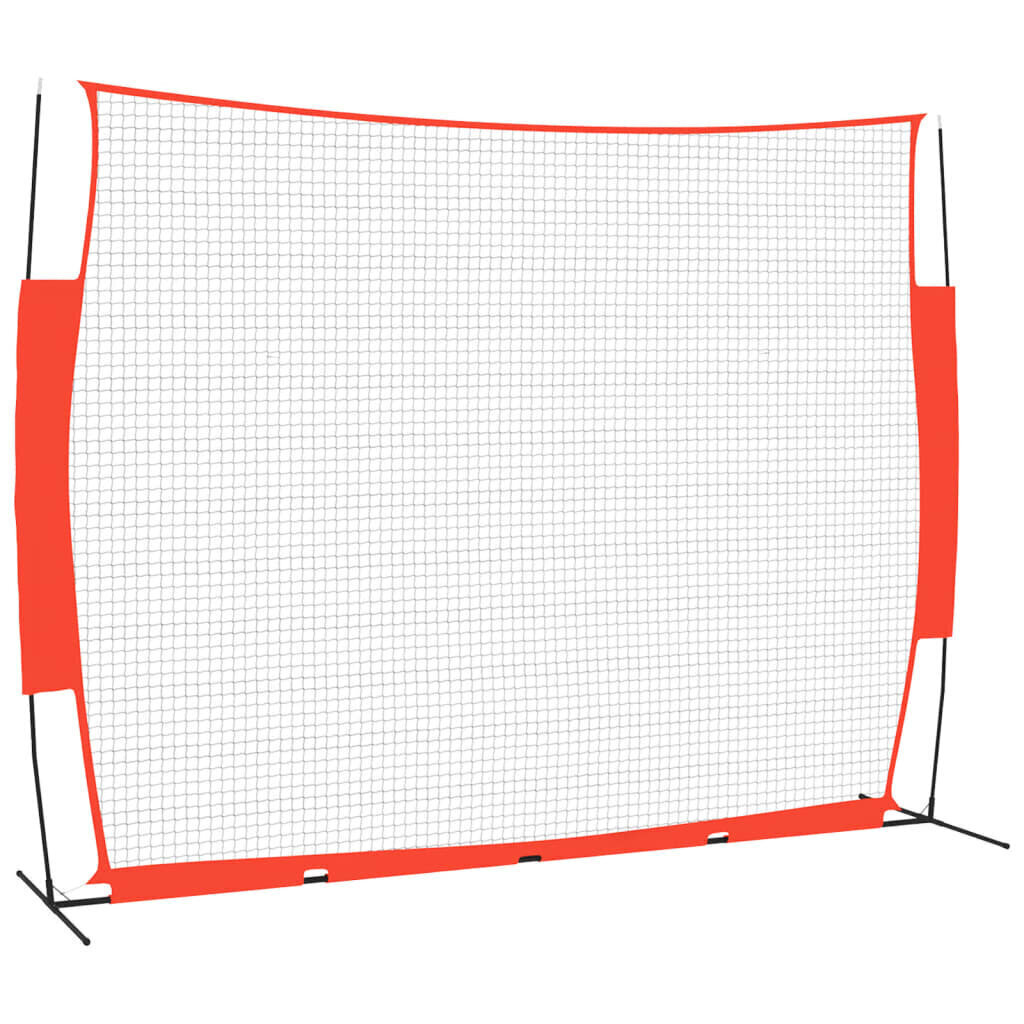 vidaXL Kannettava pesäpalloverkko punamusta 369x107x271 cm teräs/PES hinta ja tiedot | Baseball | hobbyhall.fi