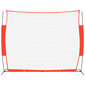 vidaXL Kannettava pesäpalloverkko punamusta 369x107x271 cm teräs/PES hinta ja tiedot | Baseball | hobbyhall.fi