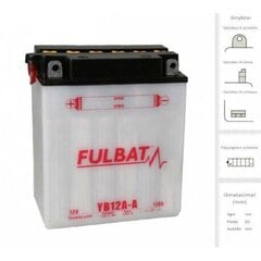 Akku FULBAT YB12A-A, 12 Ah 12V hinta ja tiedot | Moottoripyörien akut | hobbyhall.fi