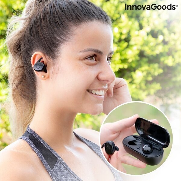 InnovaGoods eBeats, black hinta ja tiedot | Kuulokkeet | hobbyhall.fi