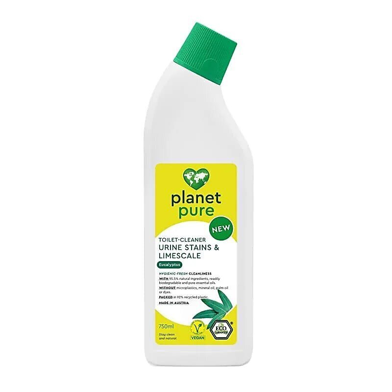 Eukalyptus WC:n puhdistus- ja kalkinpoistoaine, Planet Pure, 750ml hinta ja tiedot | Puhdistusaineet | hobbyhall.fi