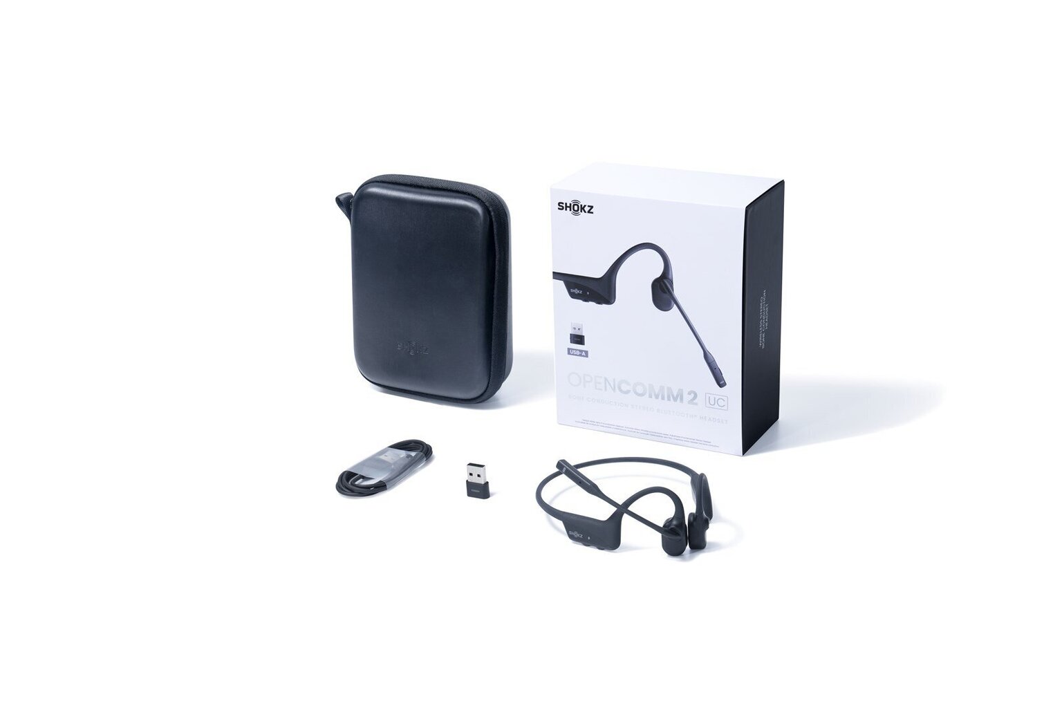 Shokz OpenComm2 Black hinta ja tiedot | Kuulokkeet | hobbyhall.fi