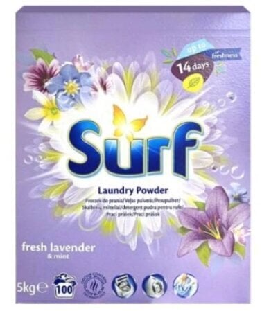 Surf Fresh Lavender & Mint pesuainejauhe, 5 kg hinta ja tiedot | Pyykinpesuaineet | hobbyhall.fi