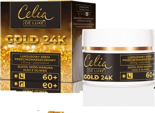 Celia Gold 24k Ylellinen ryppyjä ehkäisevä yövoide 60+, 50 ml hinta ja tiedot | Kasvovoiteet | hobbyhall.fi