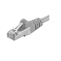 Patchcord SFTP RJ45-RJ45 Cat.6A, 0,5 m, gri "SFTP-6A-0,5-G" (väriväri 0,08 lei) (timbru verde 0,08 lei) hinta ja tiedot | Kaapelit ja adapterit | hobbyhall.fi