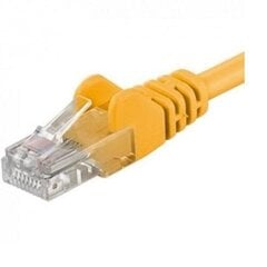 Patchcord UTP RJ45-RJ45 Cat.5e 0.25m, galben, "UTP-5E-0.25-Y" (timbru verde 0.08 lei) hinta ja tiedot | Kaapelit ja adapterit | hobbyhall.fi