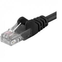 Patchcord UTP RJ45-RJ45 Cat.5e 1m, negru, "UTP-5E-1-BK" (väriväri 0,08 lei) hinta ja tiedot | Kaapelit ja adapterit | hobbyhall.fi