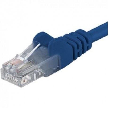 Patchcord UTP RJ45-RJ45 Cat.5e 0,5 m, albastru, "UTP-5E-0,5-BL" (väriväri 0,08 lei) hinta ja tiedot | Kaapelit ja adapterit | hobbyhall.fi