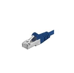 Patchcord SFTP RJ45-RJ45 Cat.6A, 0,25 m, albastru, "SFTP-6A-0,25-BL" (väriväri 0,08 lei) hinta ja tiedot | Kaapelit ja adapterit | hobbyhall.fi