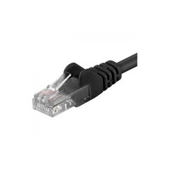 Patchcord UTP RJ45-RJ45 Cat.5e 0,25 m, negru, "UTP-5E-0,25-BK" (timbru verde 0,08 lei) hinta ja tiedot | Kaapelit ja adapterit | hobbyhall.fi