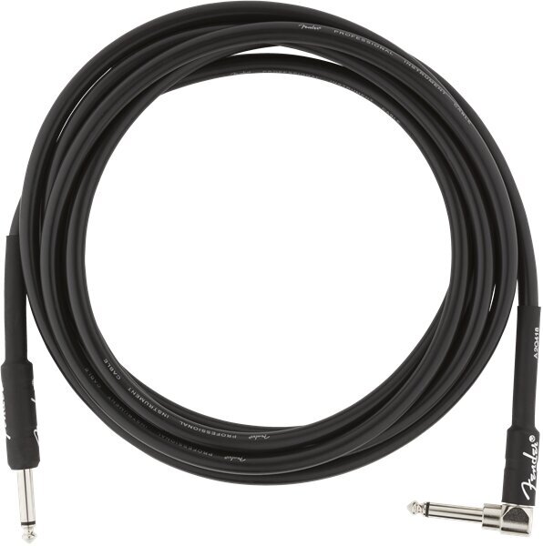 Instrumenttikaapeli Fender Professional 3M ANGL BLK hinta ja tiedot | Kaapelit ja adapterit | hobbyhall.fi