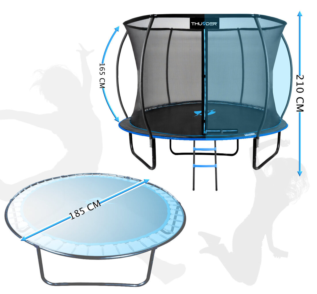 Trampoliini Thunder Inside Ultra 6Ft, 183 cm, sininen hinta ja tiedot | Trampoliinit | hobbyhall.fi