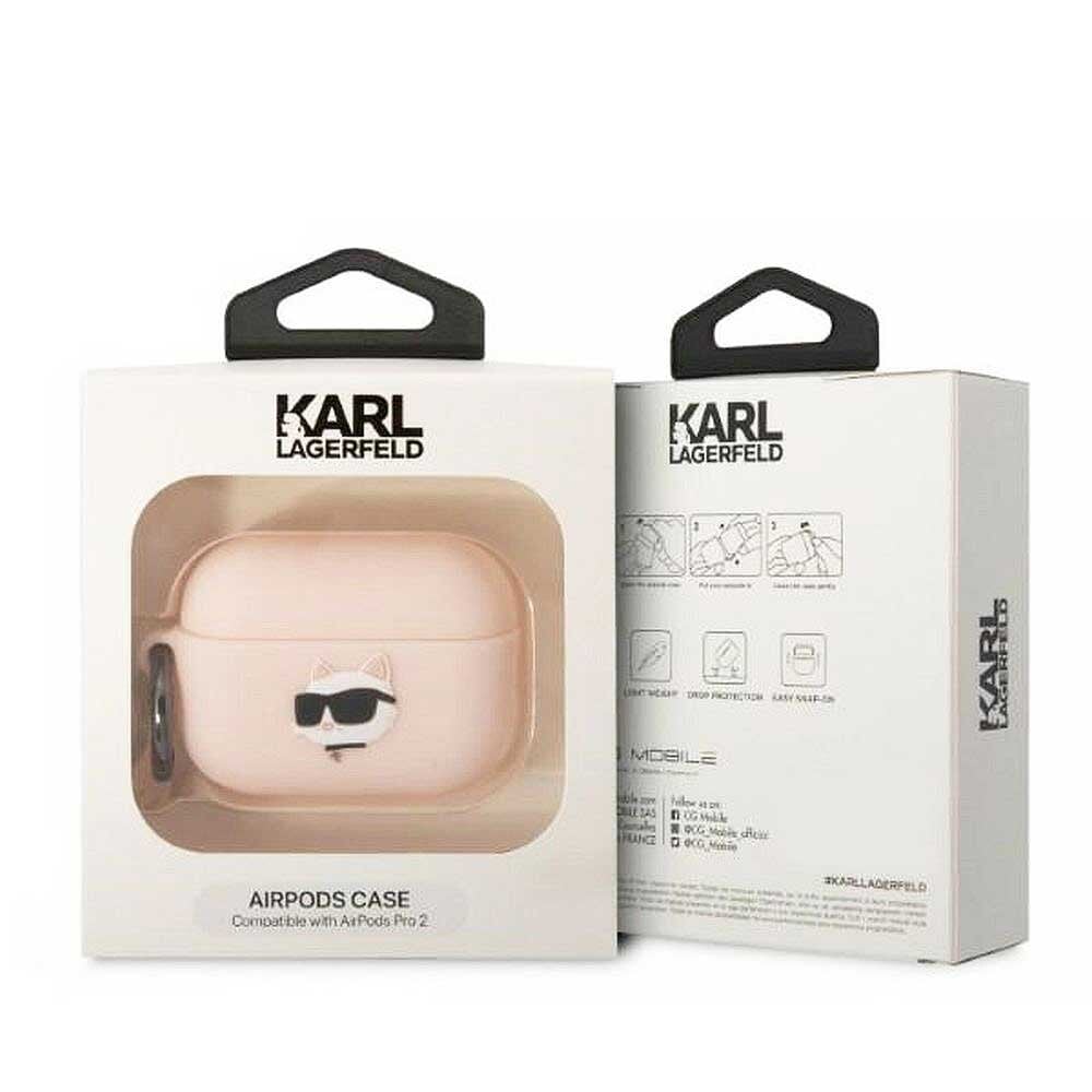 KARL LAGERFELD 3D NFT Choupette AirPods 2 – Pinkki hinta ja tiedot | Kuulokkeet | hobbyhall.fi