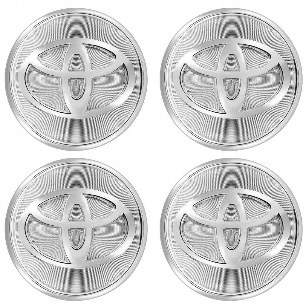 Korkit Toyota 62 mm Silver Gloss hinta ja tiedot | Lisätarvikkeet autoiluun | hobbyhall.fi