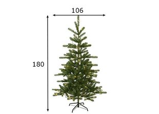 LED koristeellinen joulukuusi valoilla 2,16W 106x180cm Visby 606-08 hinta ja tiedot | Joulukuuset ja kranssit | hobbyhall.fi