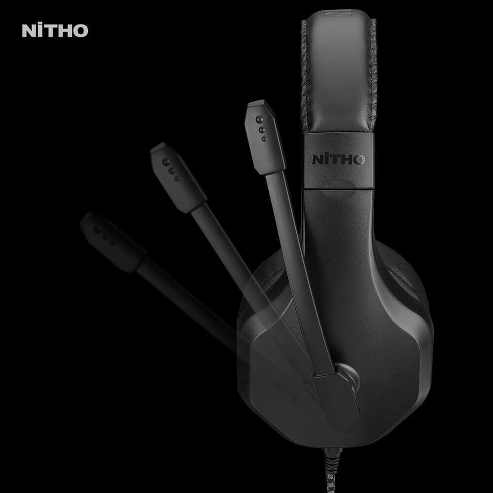 Nitho NS120S langalliset pelikuulokkeet : SND-NTXX-K hinta ja tiedot | Kuulokkeet | hobbyhall.fi