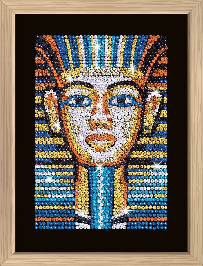 KITFIX DIY paljettitaide Tutankhamun Blue Kit hinta ja tiedot | Hiekkalaatikot | hobbyhall.fi