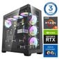 INTOP AQUA Ryzen 5 7600X 64GB DDR5 1TB SSD M.2 NVME+2TB RTX4070 12GB no-OS hinta ja tiedot | Pöytätietokoneet | hobbyhall.fi